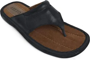 GFLM Men's Sandals Comfortable Opened Toe Thong Casual Flip Flops Slip On Slide Slippers