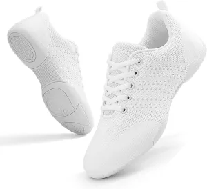 Girls Black Cheer Shoes White Cheerleading Shoes for Girls Breathable Youth Cheeerleading Dancing Shoes Competition Training Sneakers