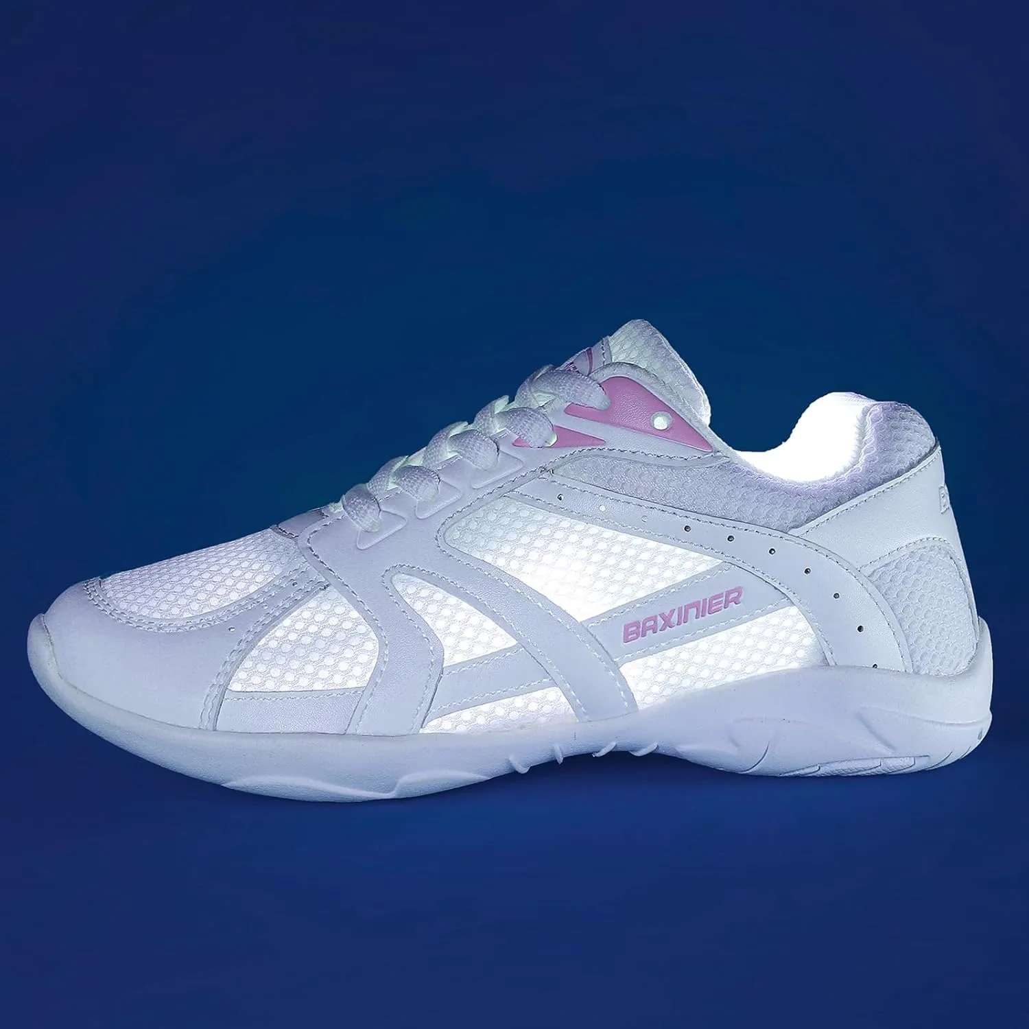 Girls White Cheerleading Shoes Lightweight Competition Sneakers Women Indoor Cheer Dance Shoe