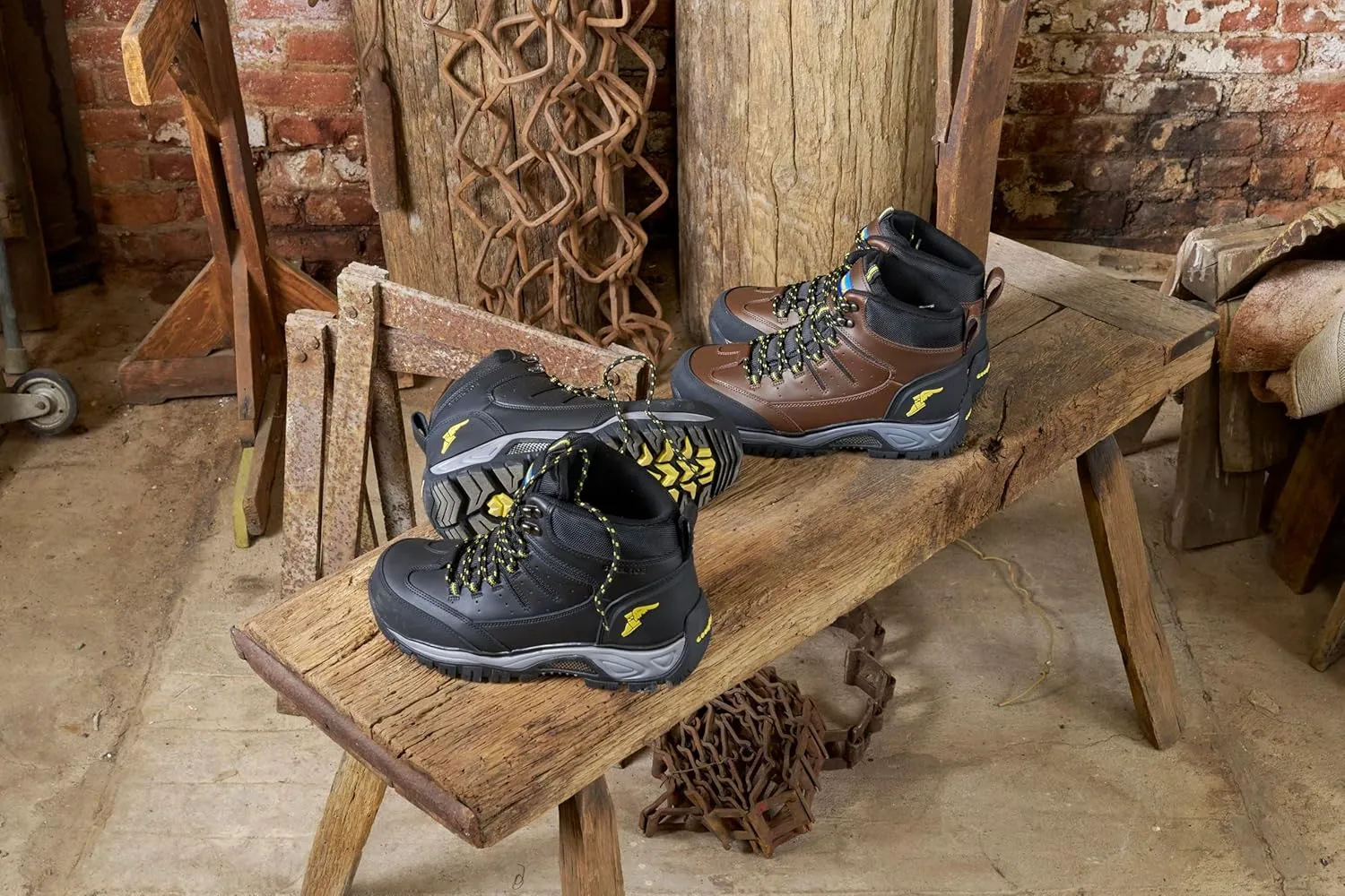 Goodyear Barrett Mens Boot -Steel Toe Work Boots for Men with Rugged Comfort & Protection