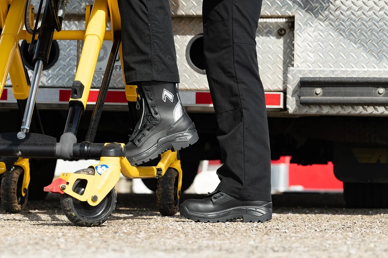 HAIX Airpower R2 Women's Steel-Toed Puncture-Resistant Waterproof EMS Working Boots with Supported Arches