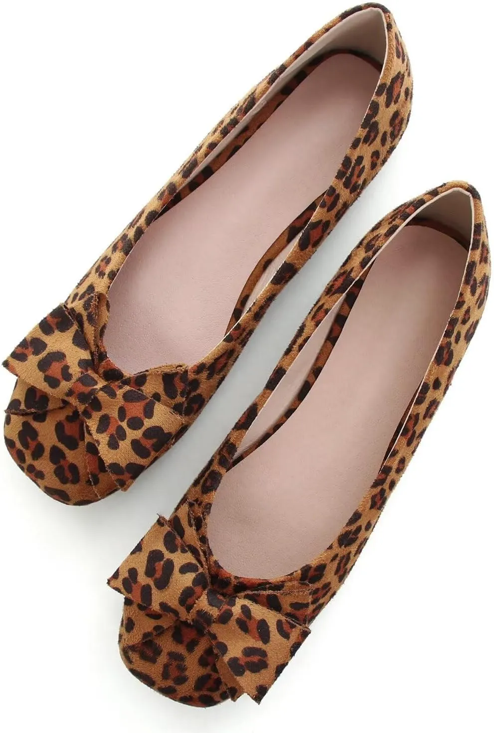 Hee grand Classic Solid Square Toe Ballet Flats for Women Comfort Casual Flats Lightweight Slip on Loafers Suede Dress Shoes