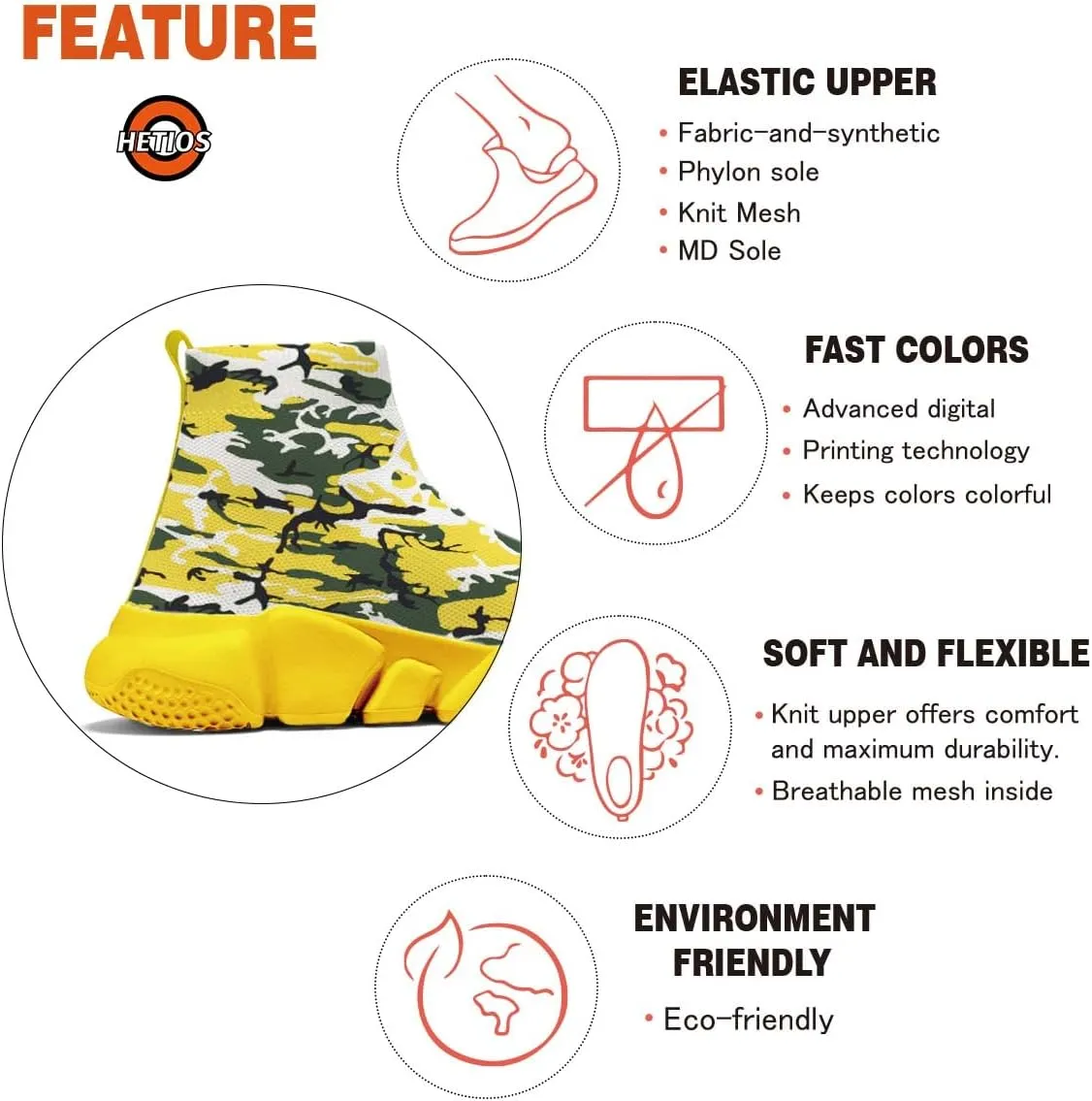 Hetios Womens Fashion Tennis Sneakers White Socks Shoes Graffiti Painted Casual Walking Shoes