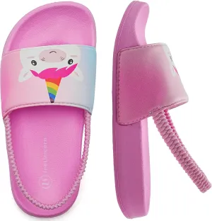 IceUnicorn Kids Girls Slide Sandals Toddler Slippers Boys Non-slip Summer Casual Beach Water Shoes for Indoor & Outdoor