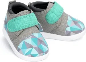 ikiki Sneaks Shoes for Toddlers and Little Kids. Roomy fit Sneakers - Note: Non Squeaking - Vegan Leather Toe and Heel