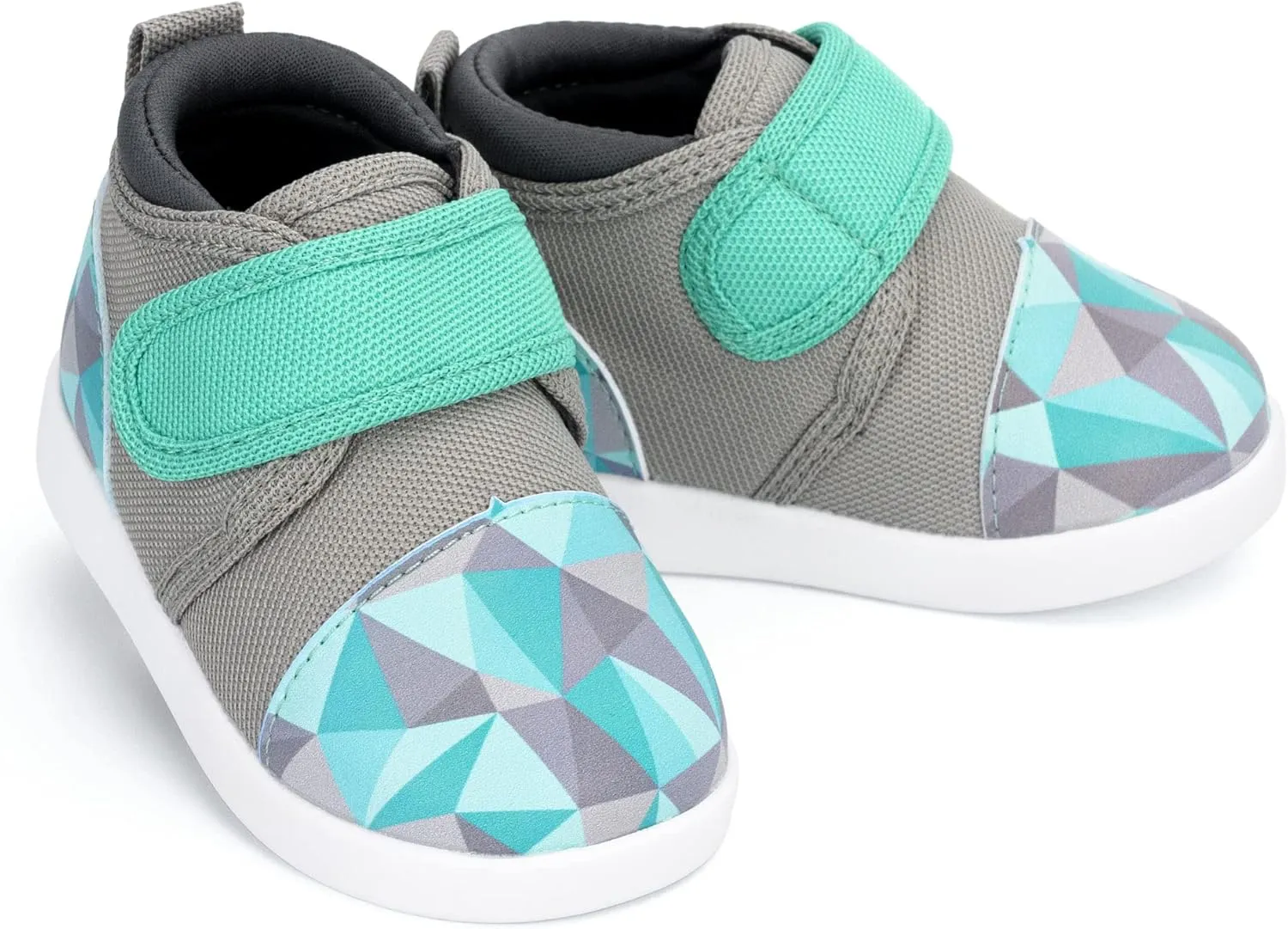 ikiki Sneaks Shoes for Toddlers and Little Kids. Roomy fit Sneakers - Note: Non Squeaking - Vegan Leather Toe and Heel
