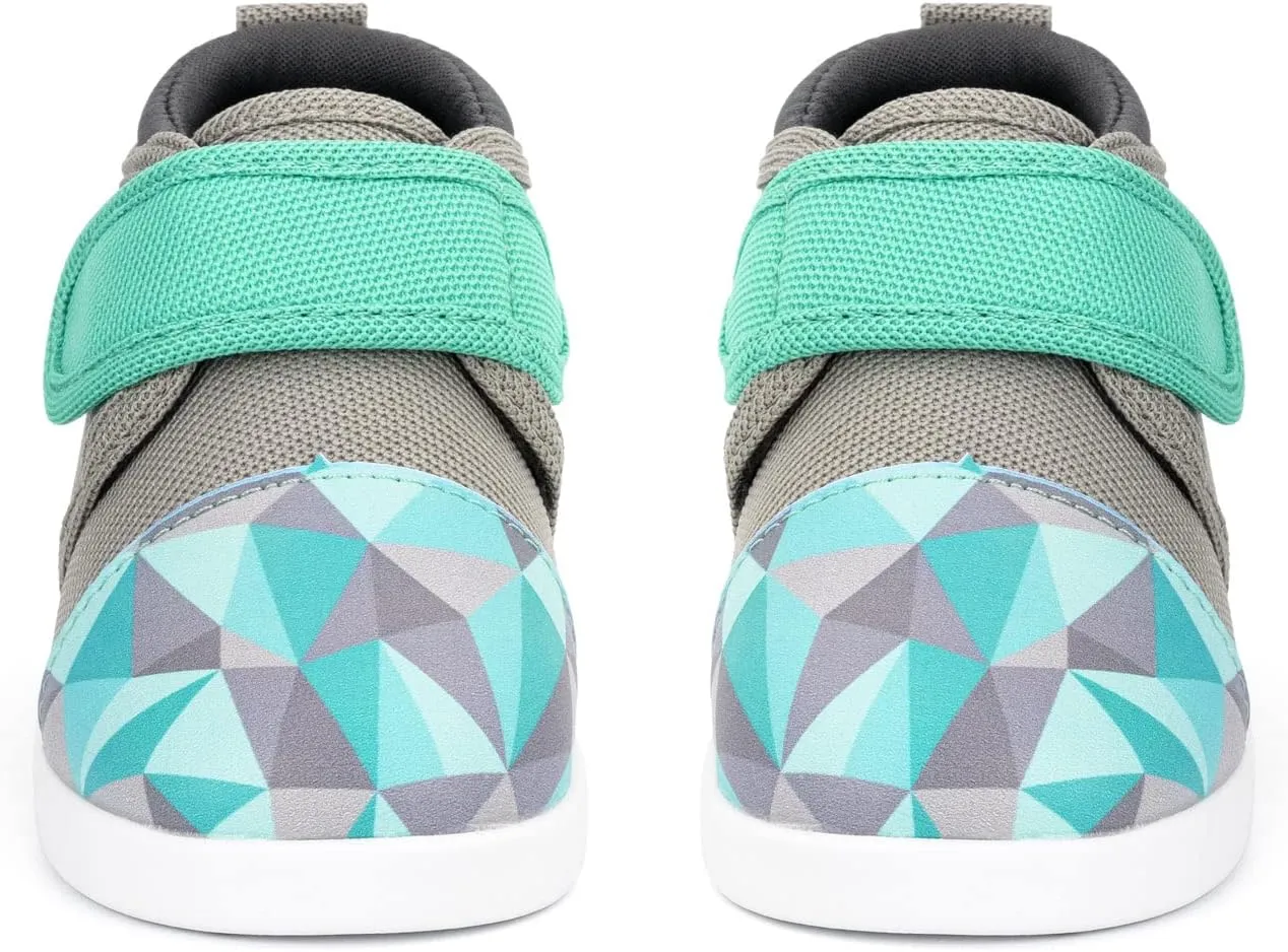 ikiki Sneaks Shoes for Toddlers and Little Kids. Roomy fit Sneakers - Note: Non Squeaking - Vegan Leather Toe and Heel
