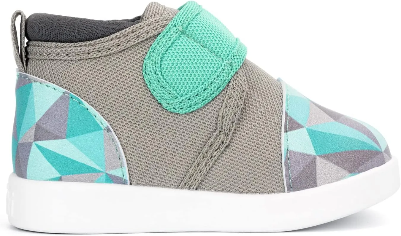 ikiki Sneaks Shoes for Toddlers and Little Kids. Roomy fit Sneakers - Note: Non Squeaking - Vegan Leather Toe and Heel