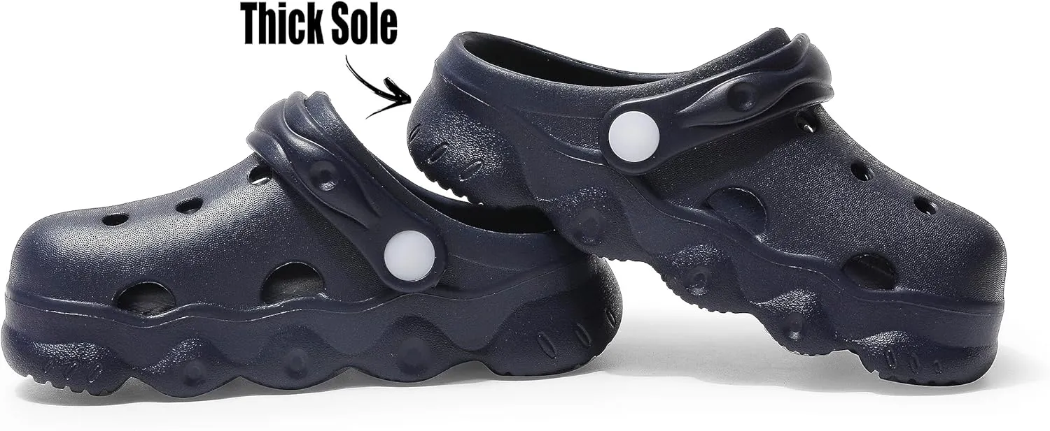 INMINPIN Kids Cute Clogs Cartoon Garden Shoes Boys Girls Slides Slippers Indoor Outdoor Children Water Shower Beach Pool Sandals