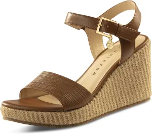 JATAREA Leather Wedge Sandals for Women | Women's Sandals Perfect for Summer