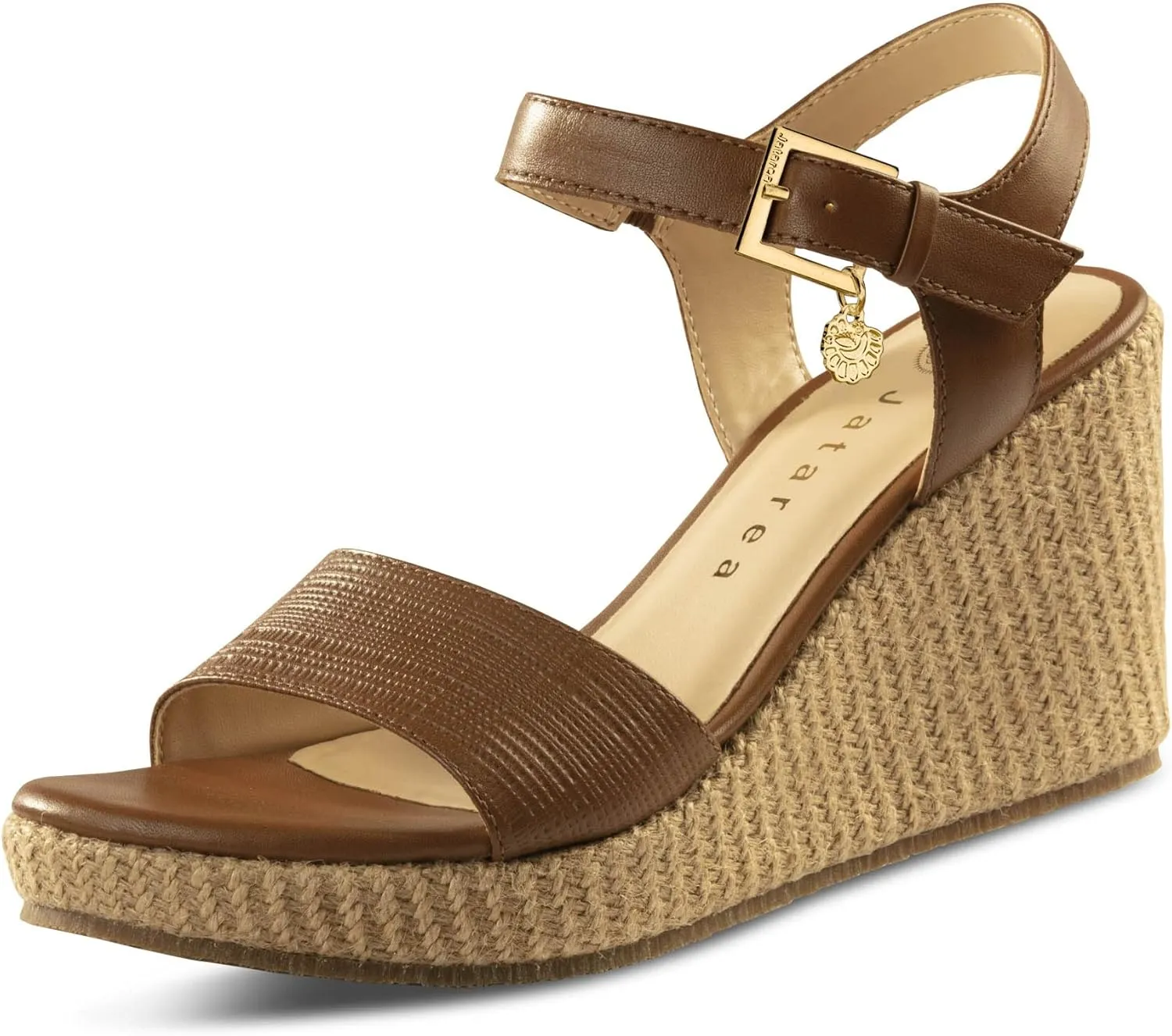 JATAREA Leather Wedge Sandals for Women | Women's Sandals Perfect for Summer