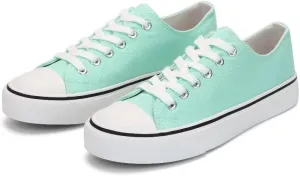 JUDIS Women’s Lace Up Canvas Shoes Low Top Fashion Sneakers Casual Tennis Walking Shoes