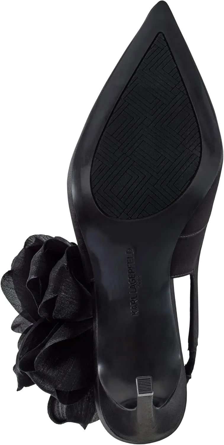Karl Lagerfeld Paris Women's Savie Evening Fabric Flowers Pump
