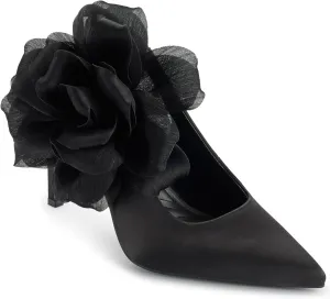 Karl Lagerfeld Paris Women's Savie Evening Fabric Flowers Pump