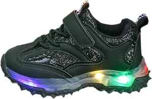 Kids Light Up Shoes for Girls Boys Flash Non Slip Soft Sole Sneakers for Birthday Thanksgiving Girls Shoe Size 12