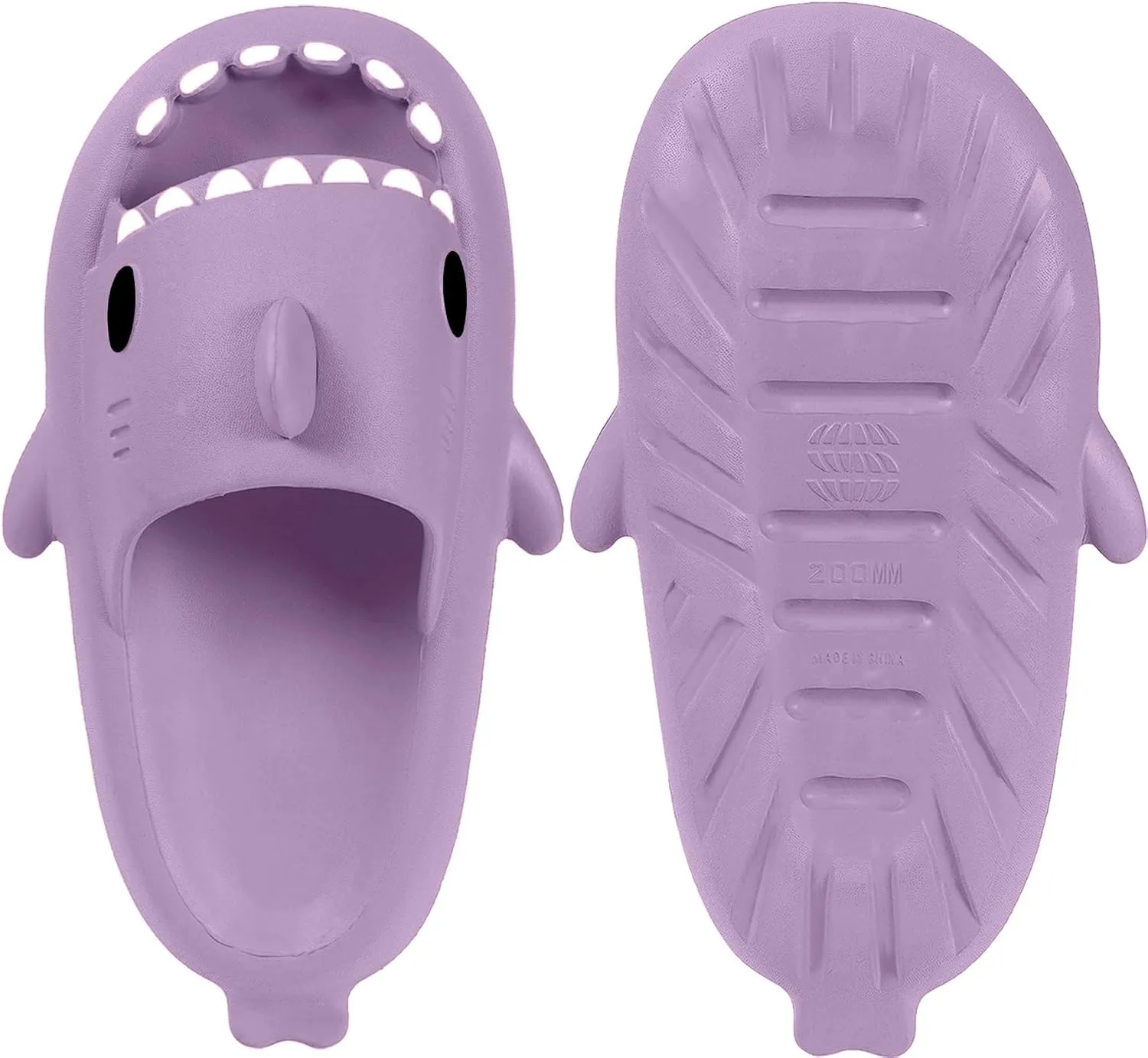 Kids Shark Slides Boys Girls Toddlers Cloud Shower Slippers Cute Cartoon Open Toe Sandals Cushioned Thick Sole Beach Pool Shoes