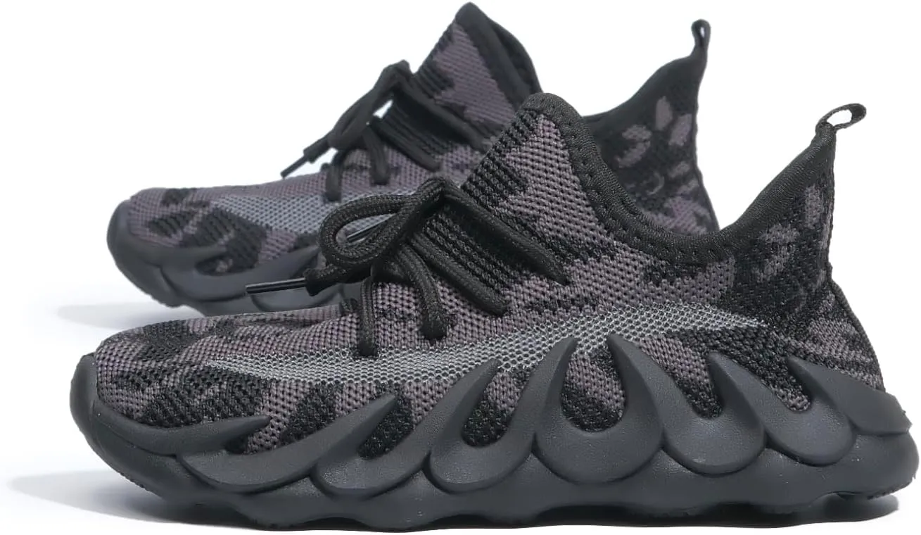 Kids Shoes Boys Girls Sneakers Lightweight Breathable Non Slip Strap Athletic Tennis Shoes for Running Walking Little Kid/Big Kid