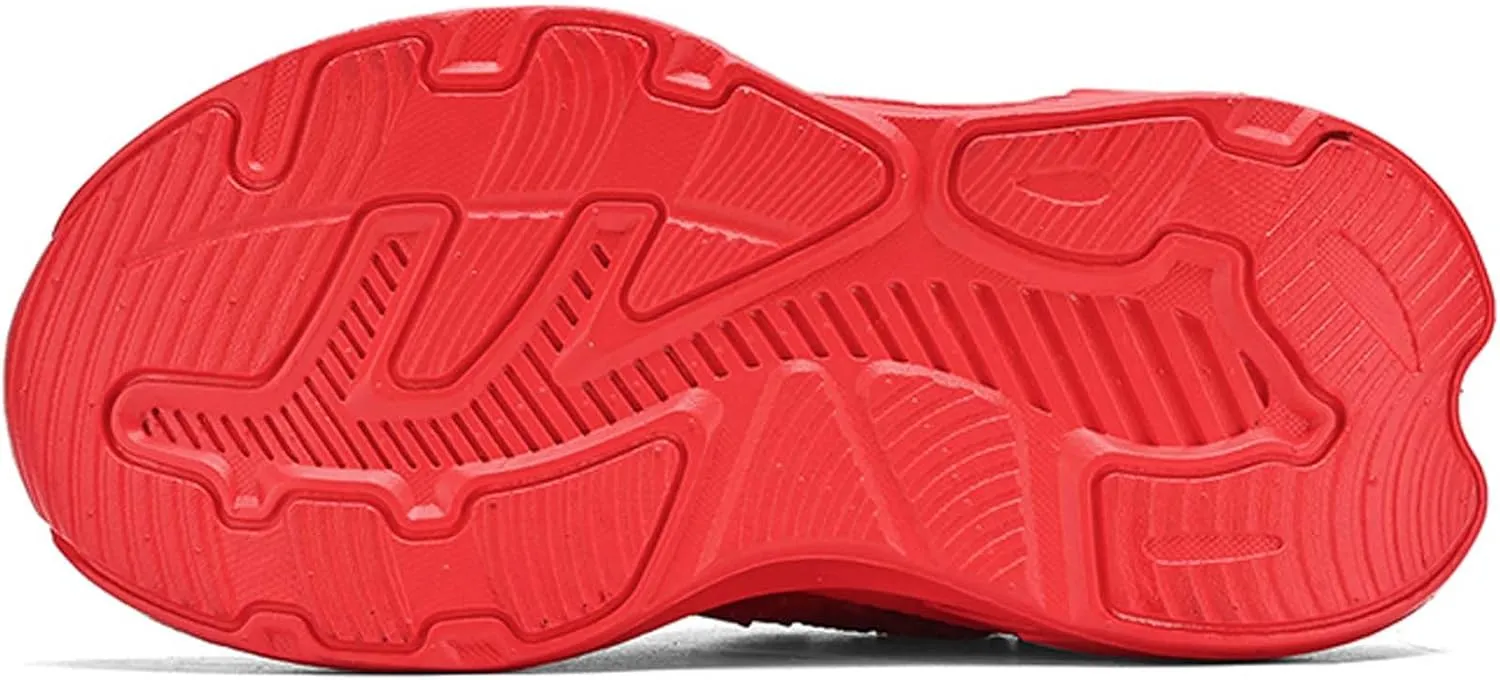 Kids Sneakers Boys Girls Night Glow Casual Walking Shoes Arch Support High Elasticity Badminton Shoes Lightweight Comfortable Sport Athletic 12.5~6.5 Sizes