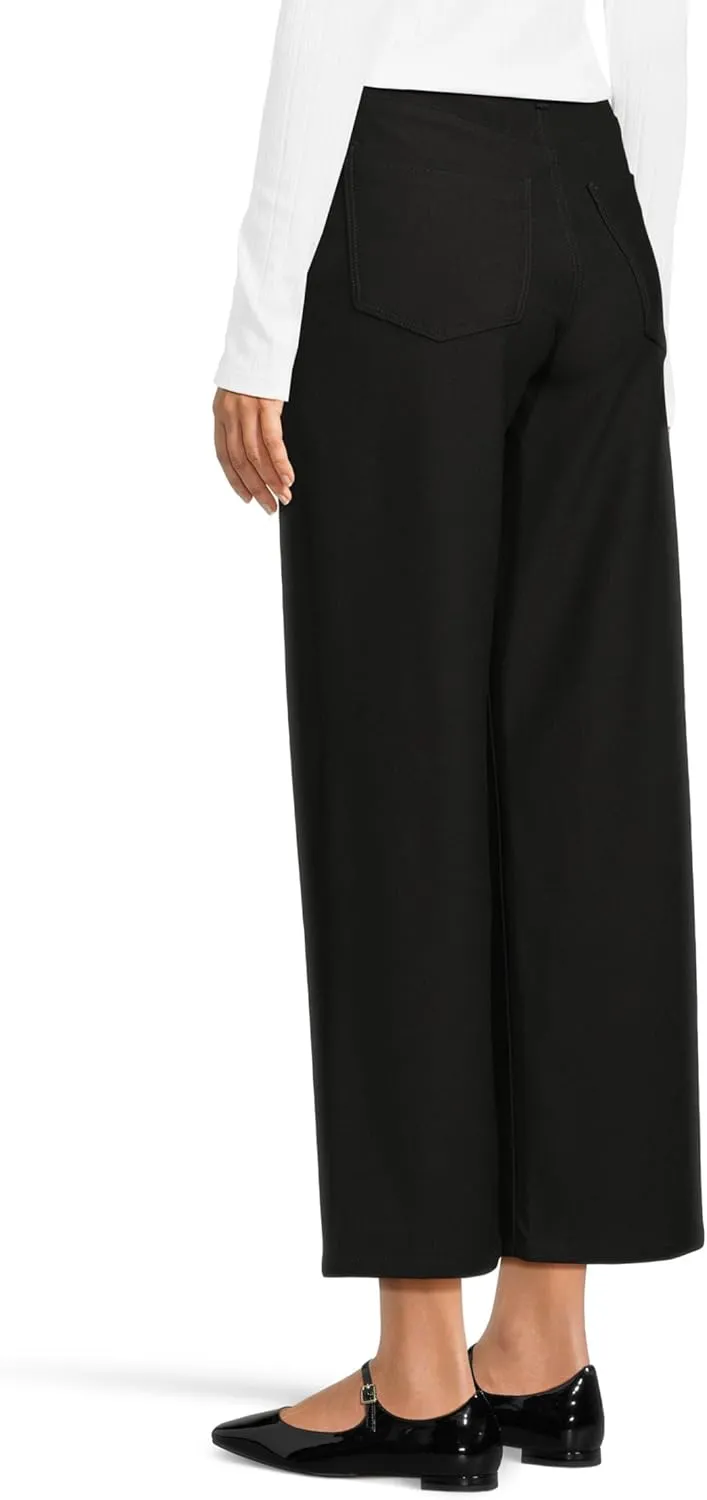 KUT from the Kloth Women's Petite Jodi-High-Rise Wide Leg Pants in Black