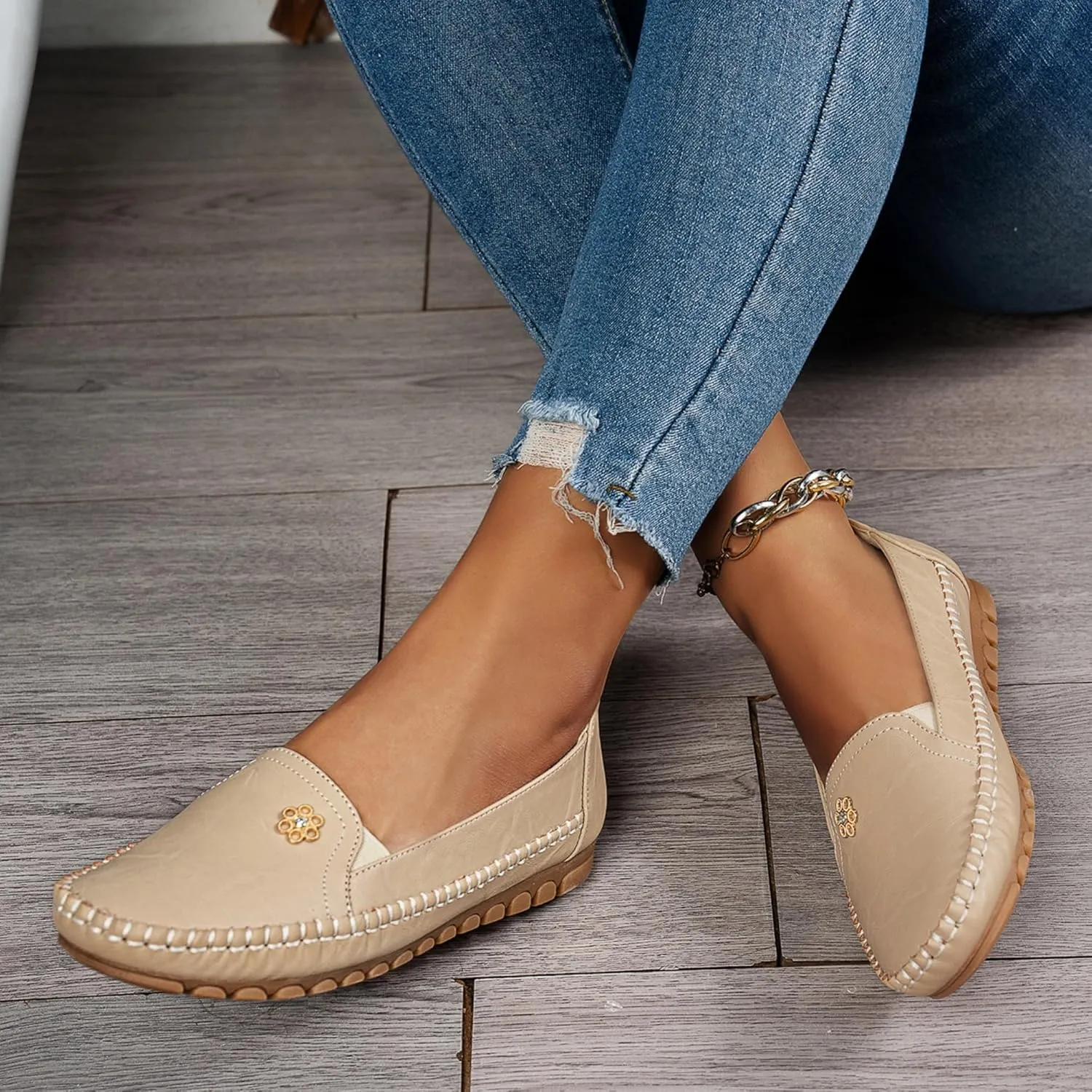 Loafers for Women Business Casual Shoes Comfortable Lightweight Penny Loafers Slip On Work Flats