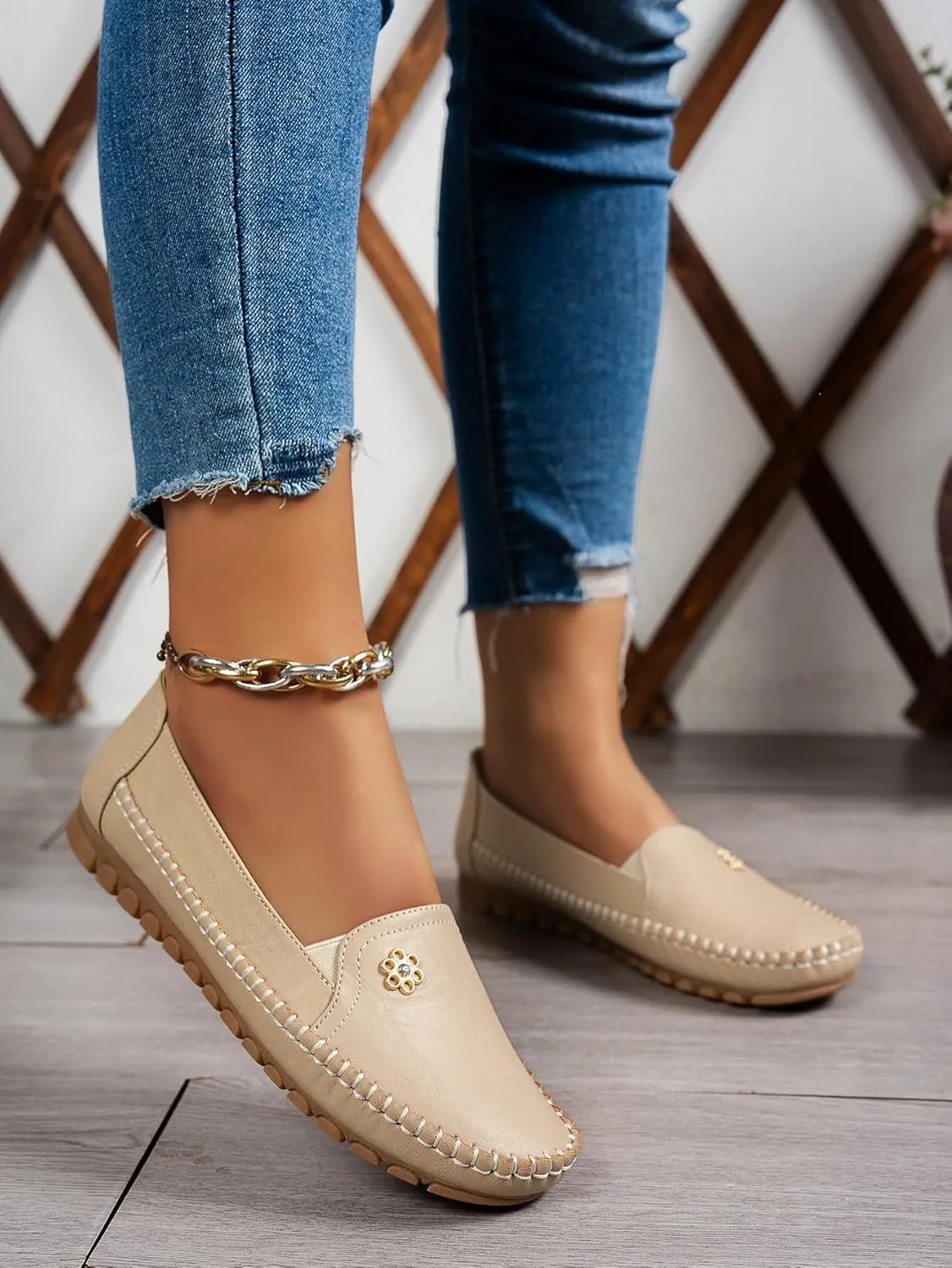 Loafers for Women Business Casual Shoes Comfortable Lightweight Penny Loafers Slip On Work Flats