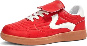 LUCKY STEP Women's Gum Sole Fashion Sneakers Classic Retro Fancy Casual Leisure Tennis Walking Skate Shoes