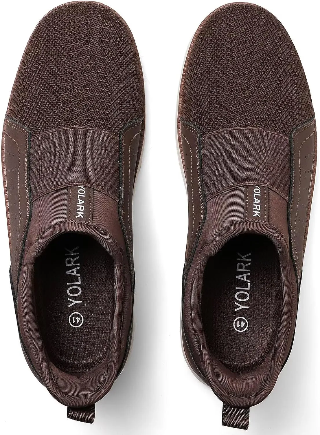 Men Casual Dress Shoes Hands Free Slip On Laceless Fashion Sneakers Lightweight Breathable Walking Shoes Gym Tennis Athletic