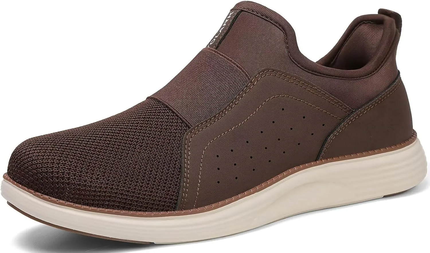 Men Casual Dress Shoes Hands Free Slip On Laceless Fashion Sneakers Lightweight Breathable Walking Shoes Gym Tennis Athletic