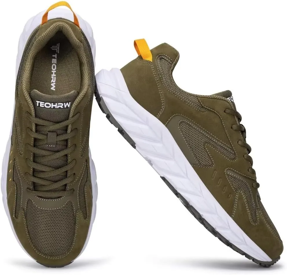 Men Extra Wide Width Sneakers Comfort Walking Shoes Relieve Foot Pain Wide Toe Box with Arch Support