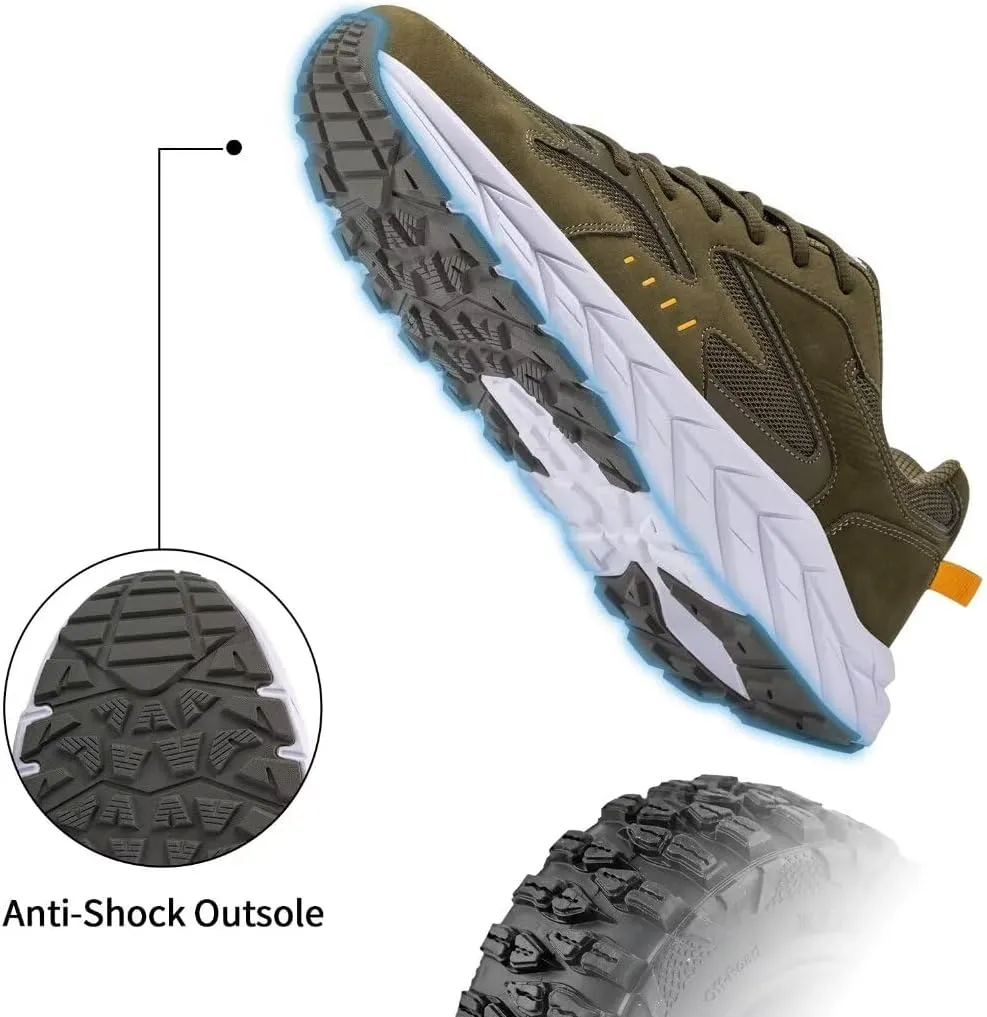 Men Extra Wide Width Sneakers Comfort Walking Shoes Relieve Foot Pain Wide Toe Box with Arch Support