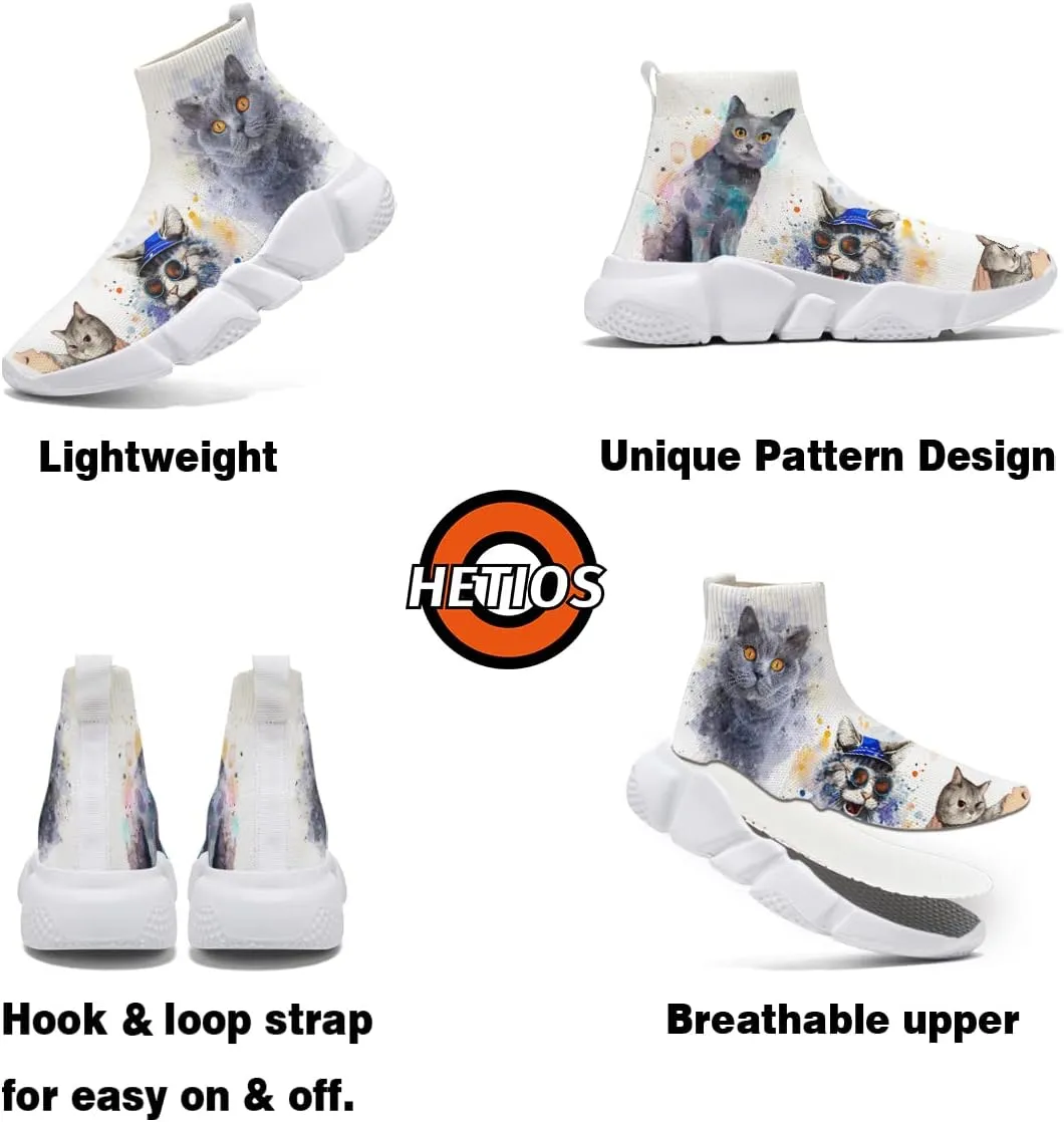 Men Women Slip-on Socks Sneakers Art Graffiti Painted Casual Shoes Tennis Running Shoes Plus Size 5-15