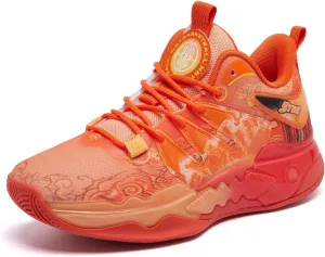 Men's Basketball Shoes Fashion Breathable Sneakers Comfortable Leightweight Running Athletic Lace-Up Non Slip Sport Outdoor Shoe