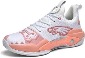Men's Basketball Shoes Indoor or Outdoor Non-Slip Rebound Training Sneakers Women's Lightweight Breathable Fitness Tennis Running Shoes Outdoor Fashion Fluorescent Shoes