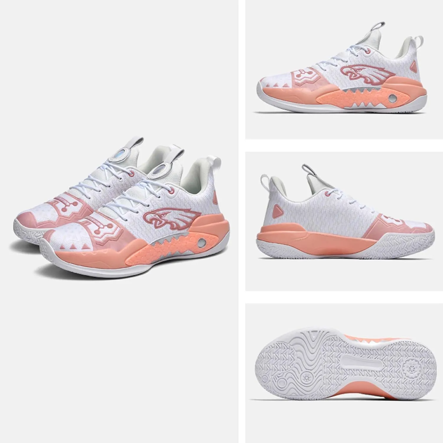 Men's Basketball Shoes Indoor or Outdoor Non-Slip Rebound Training Sneakers Women's Lightweight Breathable Fitness Tennis Running Shoes Outdoor Fashion Fluorescent Shoes