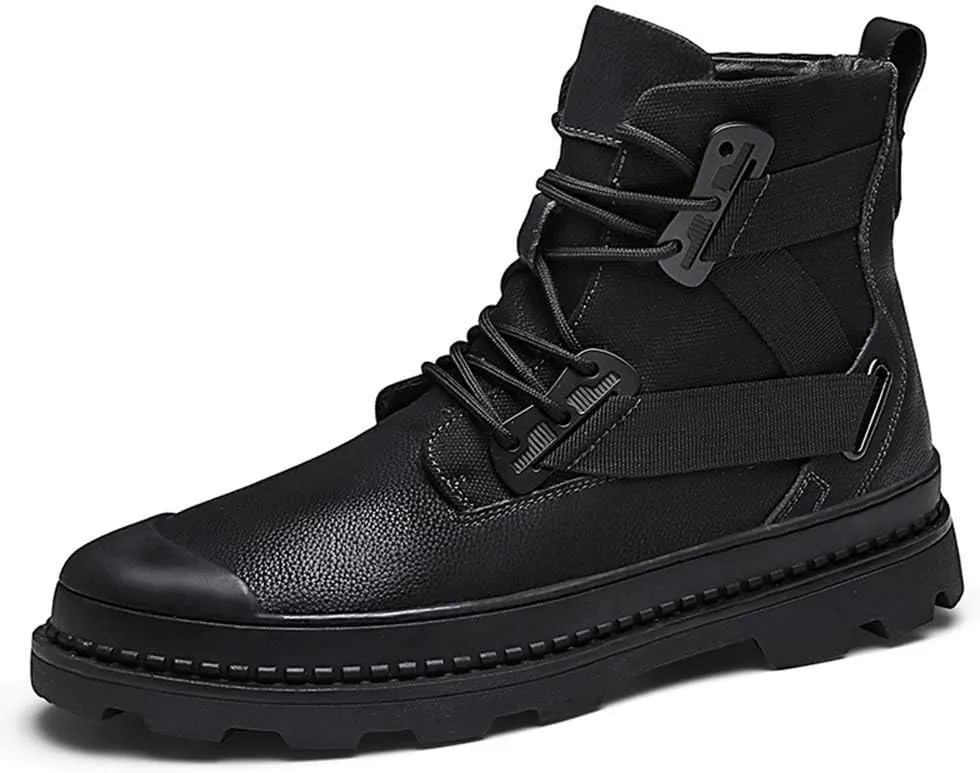Men's Boots Winter Outdoor Hiking Shoes Fur Lined Booties Non-Slip Lightweight Winter Working Shoes