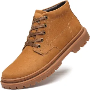 Men's Boots Winter Outdoor Hiking Shoes Fur Lined Booties Non-Slip Lightweight Winter Working Shoes