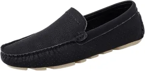Mens Breathable Moccasin Loafers Slip On Lightweight Flexible Comfortable Prom Casual Walking Shoes