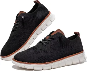 Men's Breeze Shoes Knit Mesh Casual Oxfords Sneakers Comfortable Walking Shoes