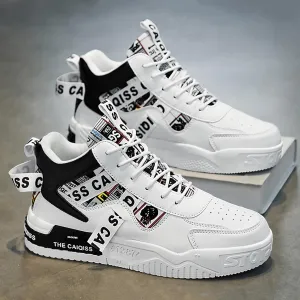 Mens High Top Sneakers Skate Casual Walking Shoes Street Fashion Sneakers Lightweight Shoes for All Seasons