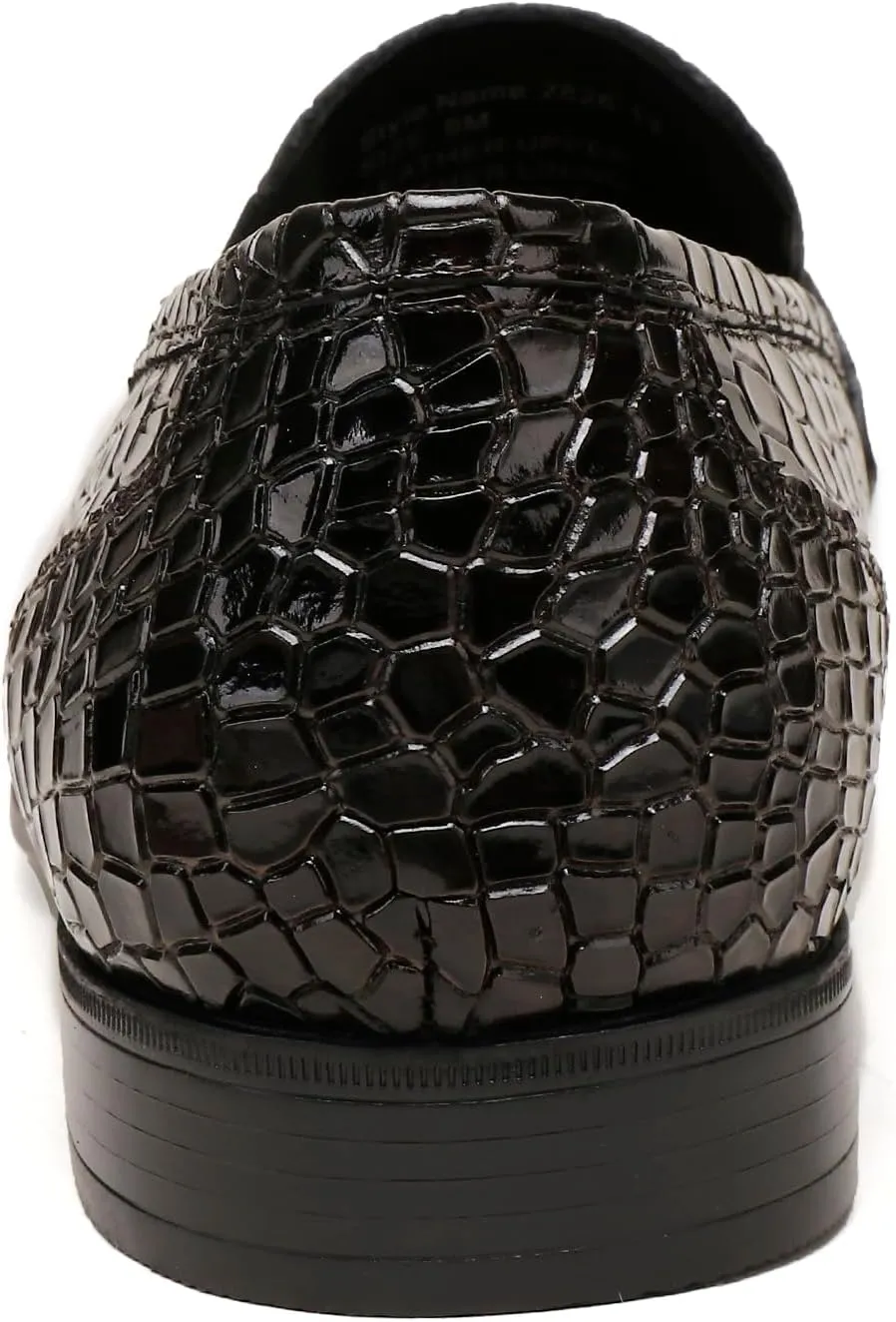 Men's Leather Tassel Loafers, Fashion Crocodile Printed Slip On Dress Shoes Casual Party Shoes Business Weddings Loafers for Mens