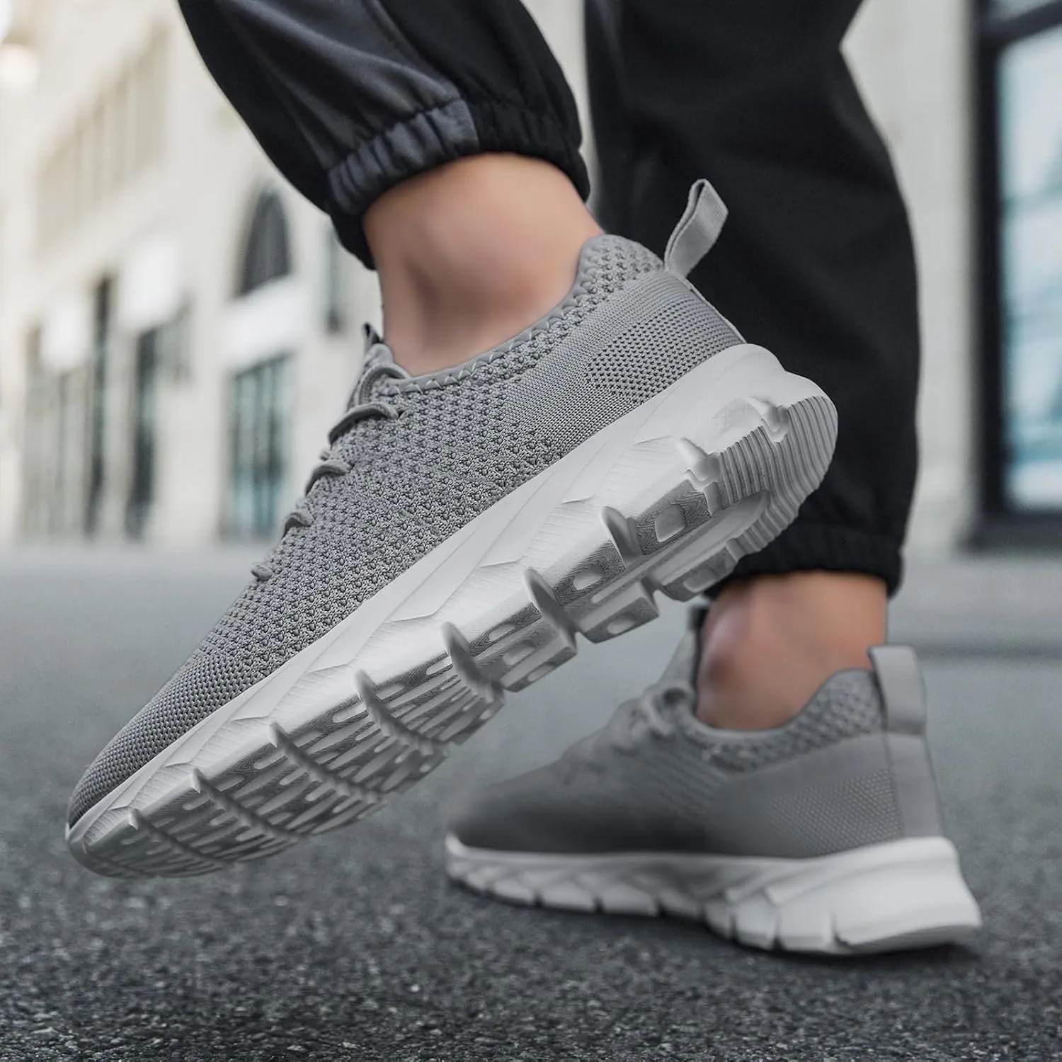 Mens Running Shoes Fashion Sneakers Tennis Walking Shoes Lightweight Athletic Gym Workout Shoes
