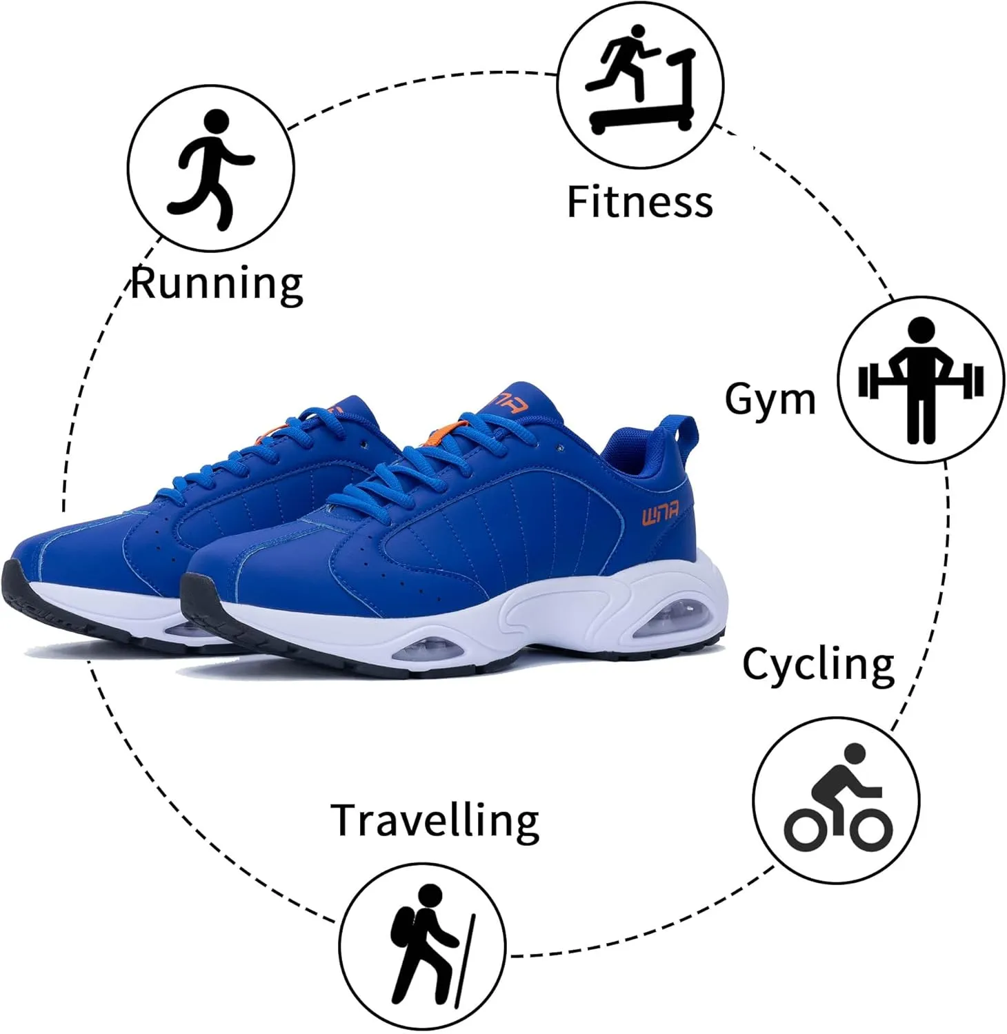 Mens Tennis Running Shoes Air Athletic Comfortable Walking Shoes Gym Jogging Workout Breathable Fashion Sneaker Size US 7-13