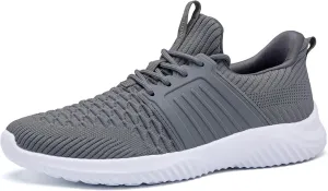 Men's Walking Shoes Slip On Running Shoes Ultra Light Casual Sneakers Mesh Tennis Shoe Hands Free Workout Breathable Comfortable Knit Memory Foam Athletic