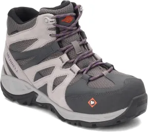 Merrell Women's Siren Mid Waterproof Alloy Toe Work Boots Wp at-Brindle/Boulder