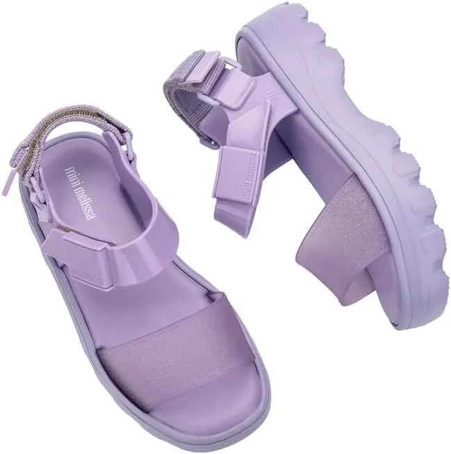 mini melissa Kick Off Platform Sandals for Kids - Chunky Platform Jelly Sandals for Girls, Kids Summer Shoes, Girls Sandals