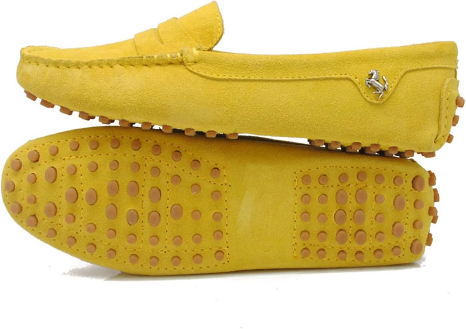 Minishion Women's Casual Loafers Suede Comfortable Driving Shoes YB9603