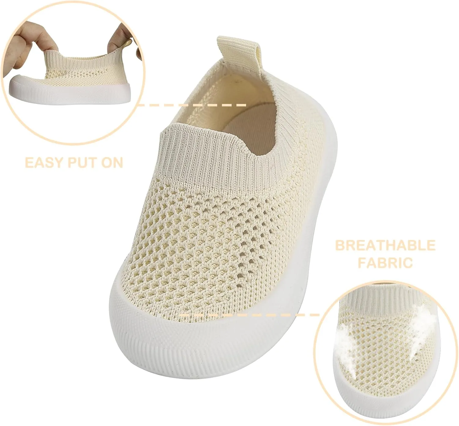 MK MATT KEELY Baby Shoes Boys Girls First Walkers Shoes Toddler Breathable Non-Slip Sneakers Infant Lightweight Tennis Shoes