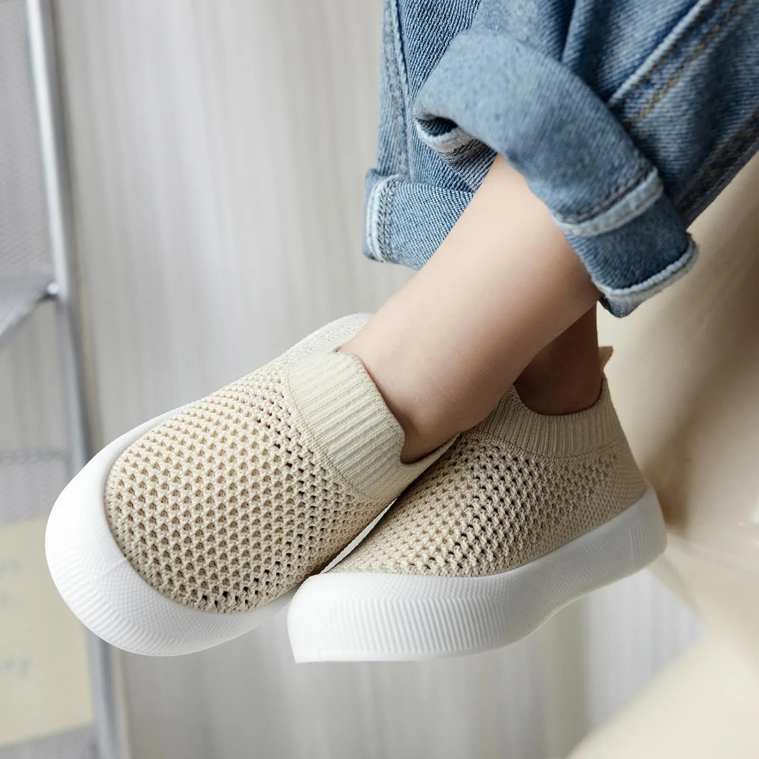 MK MATT KEELY Baby Shoes Boys Girls First Walkers Shoes Toddler Breathable Non-Slip Sneakers Infant Lightweight Tennis Shoes