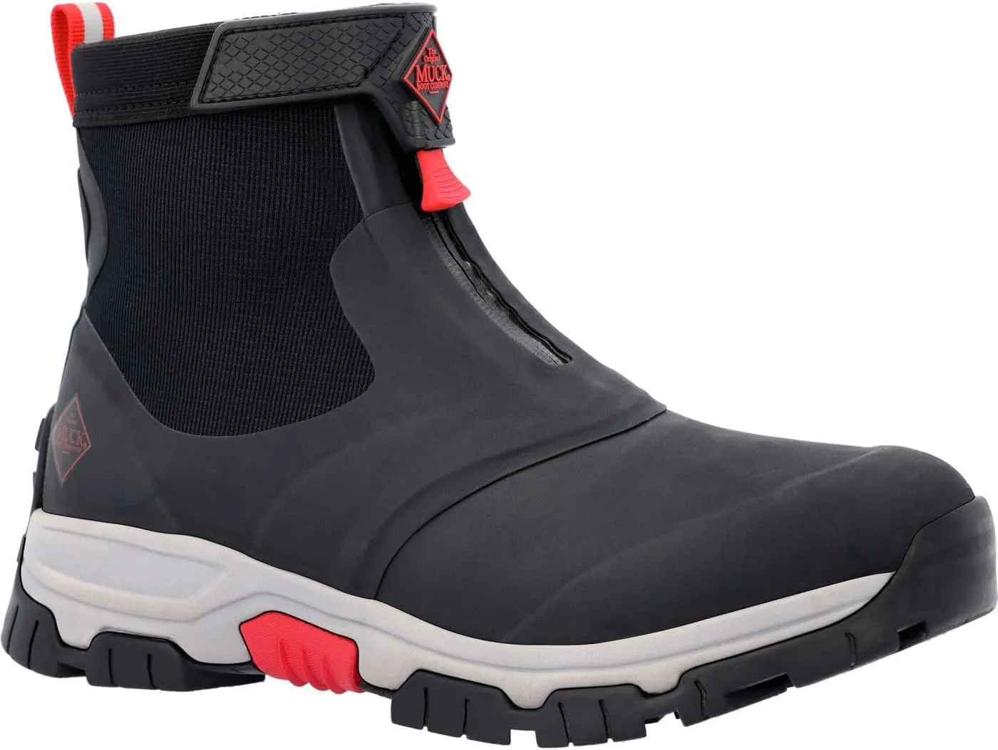 Muck AXMZ106M14 Men's Apex Mid Zip Black/Light Grey 14 Mens