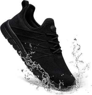 Non Slip Work Shoes for Men Slip On Sneakers Food Service Water Resistant Black Lightweight Slip Resistant Shoe Chef Kitchen Zapatos para Hombre de Trabajo (Black,13W)